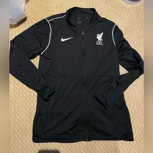 Nike Jacket Mens Large Black Dri-Fit Full Zip Track Soccer Training BV6885-010